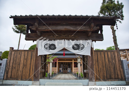 藤の花が満開の和田八幡宮 藤の花が満開の和田八幡宮 114451370