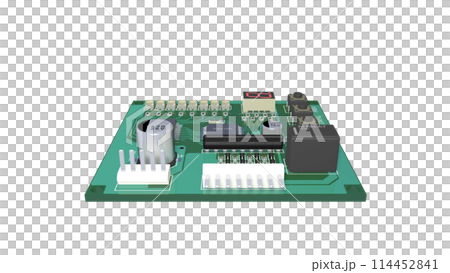 電子部品の説明に利用可能な リアルで正確に作成したプリント基板画像 電子部品の説明に利用可能な リアルで正確に作成したプリント基板画像 114452841