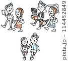 デートするカップルイラストのセット 114452849