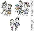 デートするカップルイラストのセット 114452852