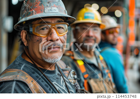 Group of Men Standing Together 114453748
