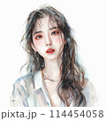 髪の長い女性 114454058