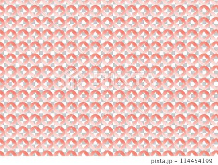 Traditional Japanese pattern, Shippo Tsunagi pattern, hand-drawn watercolor 114454199