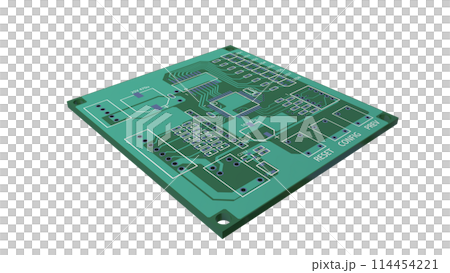 Realistic and precisely drawn images of wiring tracks for illustrating printed circuit boards 114454221