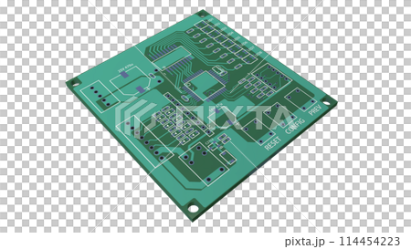 真實且準確創建的佈線軌道圖像，可用於解釋印刷電路板 114454223