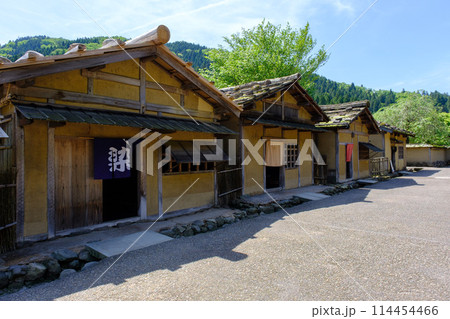 福井県　一乗谷朝倉氏遺跡　復原地区 114454466