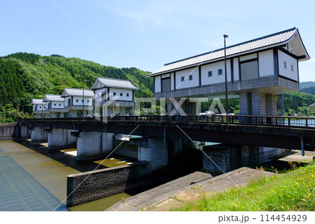 福井県　福井市　足羽川頭首工 114454929