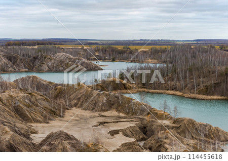 Lakes and hills in Konduki (Conduky) village, Tula region, Russia Lakes and hills in Konduki (Conduky) village, Tula region, Russia 114455618