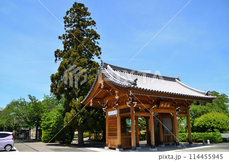 群馬県伊勢崎市曲輪町の同聚院の新しい山門 114455945