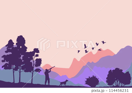 山の風景イラスト 114456231