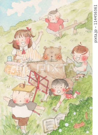 子どもたちとくまの音楽家 子どもたちとくまの音楽家 114456361