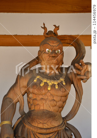 群馬県伊勢崎市曲輪町の同聚院の仁王像 114456979