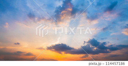 sky is a beautiful orange and blue color sky is a beautiful orange and blue color 114457186