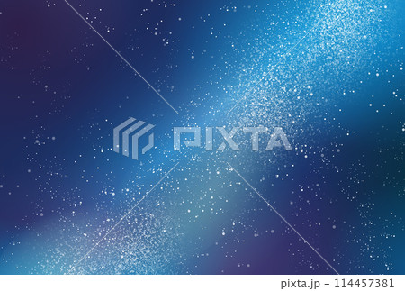 天の川と夜空のイメージイラスト 天の川と夜空のイメージイラスト 114457381