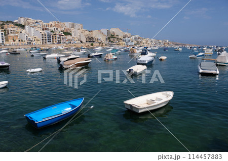 Mooring boats - Mellieha Bay 114457883