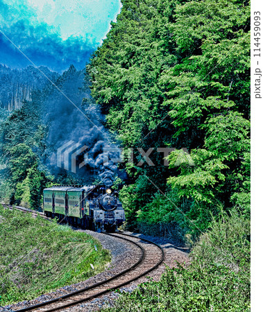 真岡鉄道の蒸気機関車 真岡鉄道の蒸気機関車 114459093