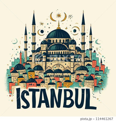 Logo Istanbul is a city with a beautiful architecture and a rich history. It is a popular tourist destination and a cultural hub 114461267