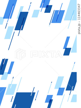 青いポップな幾何学パターンの背景イラスト 114463347