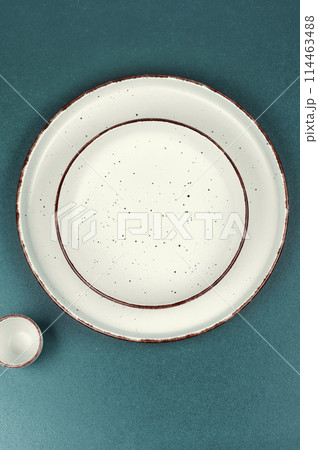 Empty plates, tableware. Empty plates, tableware. 114463488