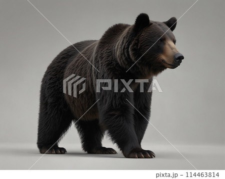 アメリカクロクマ　横向き [AI生成・プロ仕上げ] 114463814