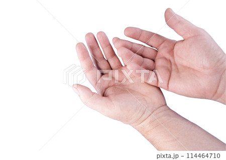 two male hands two male hands 114464710
