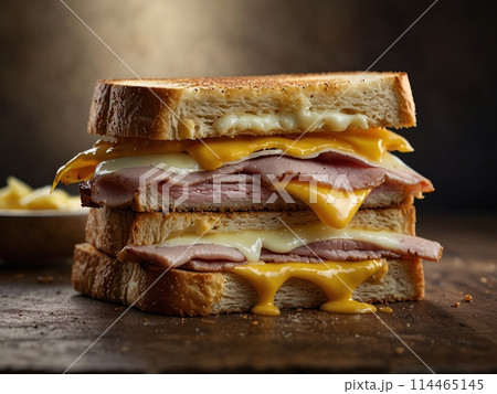 グリルドチーズ・サンドイッチ-2 [AI生成・プロ仕上げ] 114465145