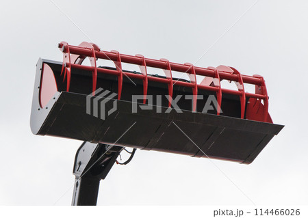 Industrial or agricultural loader machine using for transport bales of straw 114466026