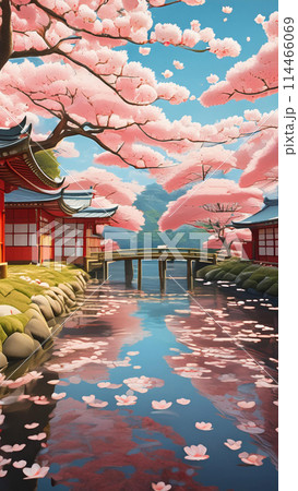 Japanese garden in autumn wallpaper for Notebook cover, I pad, I phone, mobile high quality images Japanese garden in autumn wallpaper for Notebook cover, I pad, I phone, mobile high quality images 114466069