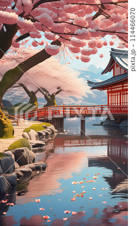 Japanese garden in the morning wallpaper for Notebook cover, I pad, I phone, mobile high quality images Japanese garden in the morning wallpaper for Notebook cover, I pad, I phone, mobile high quality images 114466070