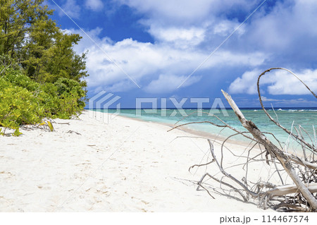 グアム島で一番美しいリティディアンビーチの風景③ 114467574