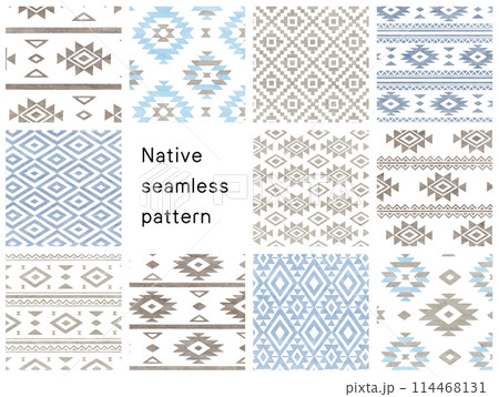 オルテガ ネイティブ 南米 背景イラストセット オルテガ ネイティブ 南米 背景イラストセット 114468131