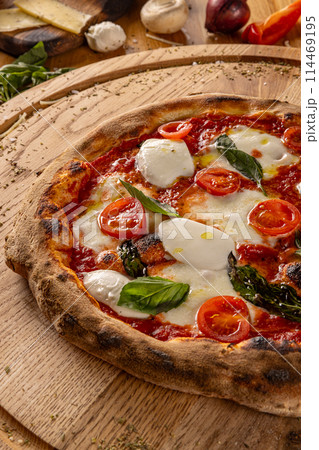 Gourmet margherita pizza Gourmet margherita pizza 114469195