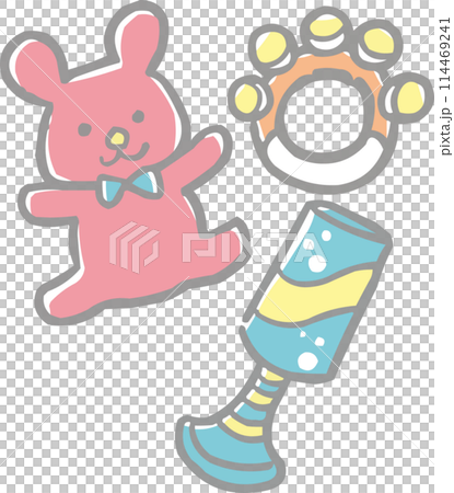 Illustration baby baby toys 114469241