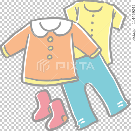 Illustration baby baby clothes 114469243