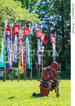 長篠合戦のぼりまつり、火縄銃の演武〈愛知県新城市〉 114469619
