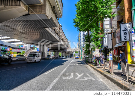 東京都渋谷区の都市風景 笹塚駅 東京都渋谷区の都市風景 笹塚駅 114470325