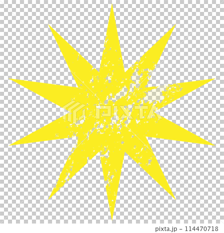 Yellow sparkly thorns 114470718