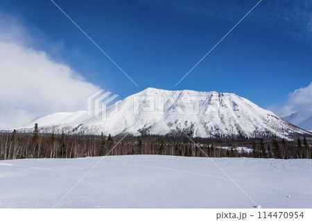Hibiny mountains, springtime at Russian Nord, sunshine 114470954