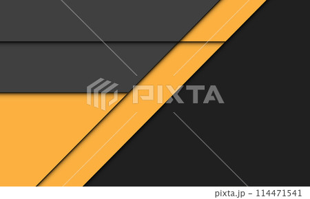 Abstract yellow grey and black geometric shadow design modern futuristic background vector 114471541