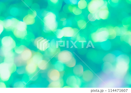 グリーン系キラキライメージ (背景素材) グリーン系キラキライメージ (背景素材) 114471607