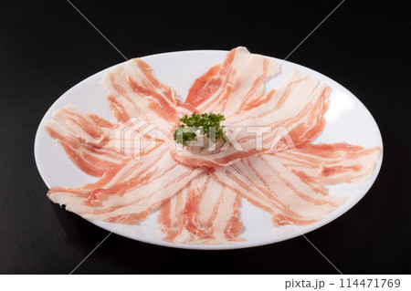 ［沖縄県産　あぐー］豚バラ　しゃぶしゃぶ用 114471769