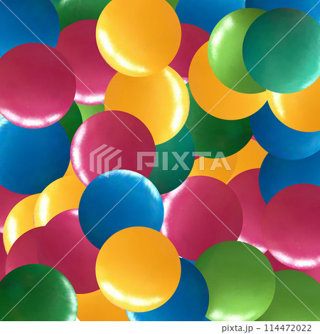 Many colorful plastic balls at playground. eps 10 114472022