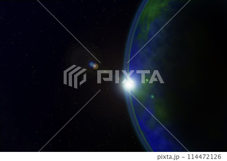 宇宙から見た地球イメージ 114472126