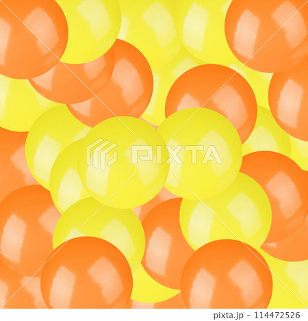 Colorful bright spheres background. Yellow and orange pearls. EPS 10 Colorful bright spheres background. Yellow and orange pearls. EPS 10 114472526