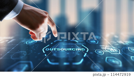 Outsourcing Human Resources Global Recruitment concept 114472919
