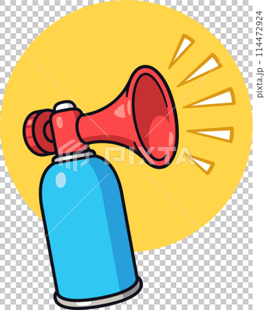 Airhorn cartoon drawing 114472924
