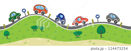Cars on the road. Cars on the road. 114473254