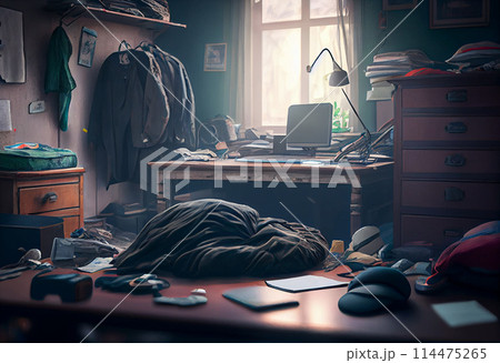 messy room after robbery 114475265