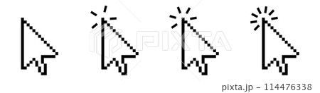 Click cursor icon. Computer mouse pointer arrow Click cursor icon. Computer mouse pointer arrow 114476338