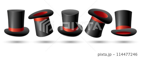 Realistic magic hats 114477246